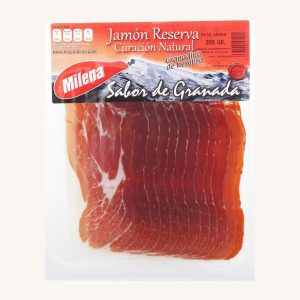 Milena Jamón (ham) Reserva, of Granadino female pig, from Granada, pre-sliced 200 gr