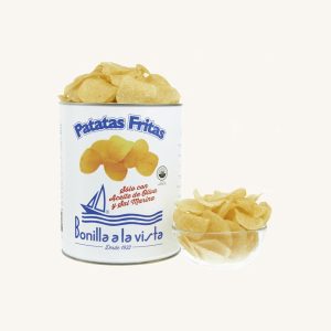 Bonilla a la Vista Gourmet potato crisps, made with 100% olive oil, medium tin 275 gr