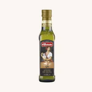 La Española Garlic flavoured extra virgin olive oil (al ajo), from Andalusia, bottle 250 ml