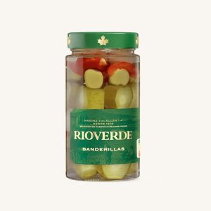 Rioverde Banderillas (pickle skewers), Sweets (Dulces), from La Rioja, jar 150 g drained