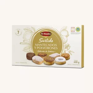 El Santo Assorted Spanish Delights (Surtido de mantecados y polvorones de Estepa), medium box 600g